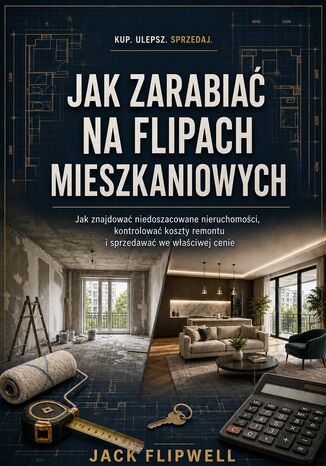 Jak zarabiać na flipach mieszkaniowych - Jak znajdować niedoszacowane nieruchomości, kontrolować koszty remontu i sprzedawać we właściwej cenie Max Paradox - okladka książki