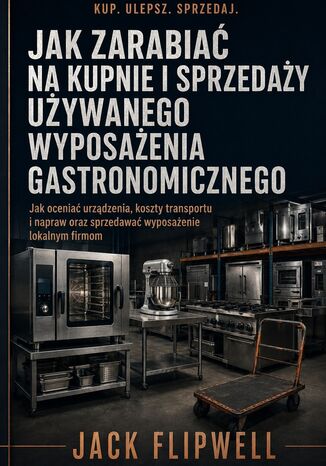 Jak zarabiać na kupnie i sprzedaży używanego wyposażenia gastronomicznego - Jak oceniać urządzenia, koszty transportu i napraw oraz sprzedawać wyposażenie lokalnym firmom Max Paradox - okladka książki