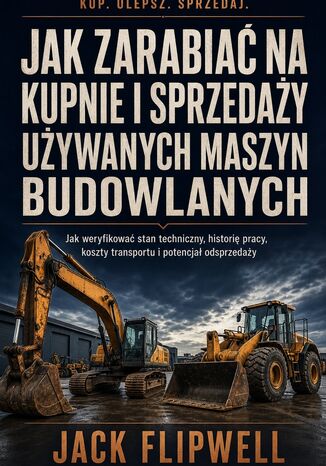 Jak zarabiać na kupnie i sprzedaży używanych maszyn budowlanych - Jak weryfikować stan techniczny, historię pracy, koszty transportu i potencjał odsprzedaży Max Paradox - okladka książki