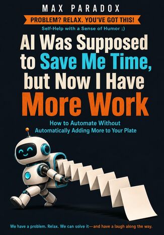 AI Was Supposed to Save Me Time, but Now I Have More Work - How to Automate Without Automatically Adding More to Your Plate Max Paradox - okladka książki