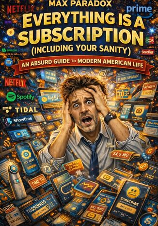 Everything Is a Subscription (Including Your Sanity) - An Absurd Guide to Modern American Life Max Paradox - okladka książki