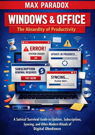 Windows & Office - The Absurdity of Productivity - A Satirical Survival Guide to Updates, Subscriptions, Syncing, and Other Modern Rituals of Digital Obedience Max Paradox - okladka książki
