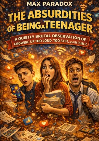 The Absurdities of Being a Teenager - A Quietly Brutal Observation of Growing Up Too Loud, Too Fast, and in Public Max Paradox - okladka książki