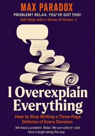 I Overexplain Everything - How to Stop Writing a Three-Page Defense of Every Decision Max Paradox - okladka książki
