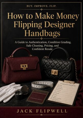 How to Make Money Flipping Designer Handbags - A Guide to Authentication, Condition Grading, Safe Cleaning, Pricing, and Confident Resale Jack Flipwell - okladka książki