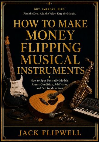 How to Make Money Flipping Musical Instruments - How to Spot Desirable Models, Assess Condition, Add Value, and Sell to Musicians Jack Flipwell - okladka książki