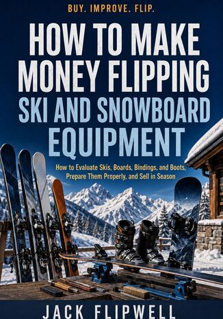 How to Make Money Flipping Ski and Snowboard Equipment - How to Evaluate Skis, Boards, Bindings, and Boots, Prepare Them Properly, and Sell in Season Jack Flipwell - okladka książki