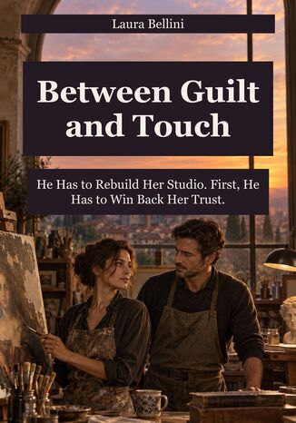 Between Guilt and Touch - He Has to Rebuild Her Studio. First, He Has to Win Back Her Trust Laura Bellini - okladka książki
