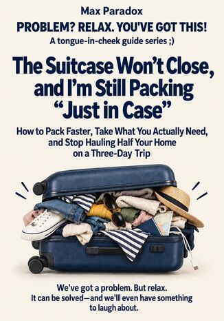 The Suitcase Won’t Close, and I’m Still Packing “Just in Case” - How to Pack Faster, Take What You Actually Need, and Stop Hauling Half Your Home on a Three-Day Trip Max Paradox - okladka książki