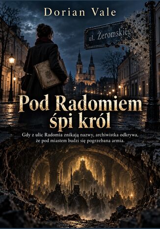 Pod Radomiem śpi król - Gdy z ulic Radomia znikają nazwy, archiwistka odkrywa, że pod miastem budzi się pogrzebana armia Dorian Vale - okladka książki