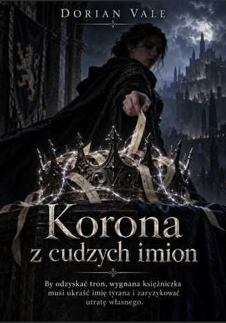 Korona z cudzych imion - By odzyskać tron, wygnana księżniczka musi ukraść imię tyrana i zaryzykować utratę własnego Dorian Vale - okladka książki