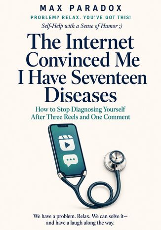 The Internet Convinced Me I Have Seventeen Diseases - How to Stop Diagnosing Yourself After Three Reels and One Comment Max Paradox - okladka książki