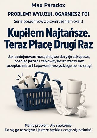 Kupiłem Najtańsze. Teraz Płacę Drugi Raz - Jak podejmować rozsądniejsze decyzje zakupowe, oceniać jakość i całkowity koszt rzeczy bez przepłacania ani kupowania wszystkiego po raz drugi Max Paradox - okladka książki
