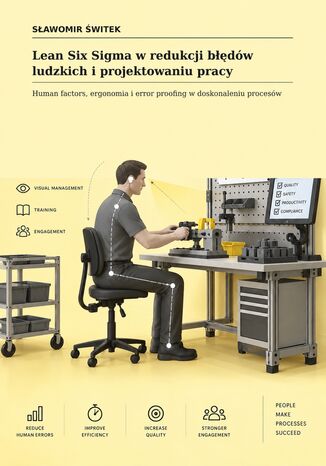 Lean Six Sigma w redukcji błędów ludzkich i projektowaniu pracy. Human factors, ergonomia i error proofing w doskonaleniu procesów Sławomir Świtek - okladka książki
