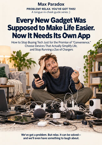 Every New Gadget Was Supposed to Make Life Easier. Now It Needs Its Own App - How to Stop Buying Tech Just for the Promise of “Convenience," Choose Devices That Actually Simplify Life, and Stop Running a Zoo of Chargers Max Paradox - okladka książki