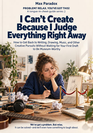 I Can't Create Because I Judge Everything Right Away - How to Get Back to Writing, Drawing, Music, and Other Creative Pursuits Without Waiting for Your First Draft to Be Museum-Worthy Max Paradox - okladka książki