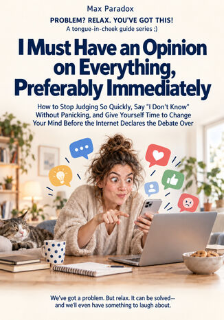 I Must Have an Opinion on Everything, Preferably Immediately - How to Stop Judging So Quickly, Say "I Don't Know" Without Panicking, and Give Yourself Time to Change Your Mind Before the Internet Declares the Debate Over Max Paradox - okladka książki