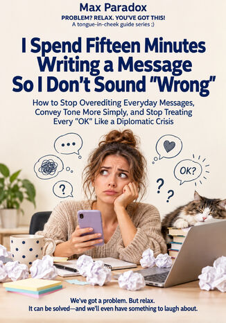 I Spend Fifteen Minutes Writing a Message So I Don't Sound "Wrong" - How to Stop Overediting Everyday Messages, Convey Tone More Simply, and Stop Treating Every "OK" Like a Diplomatic Crisis Max Paradox - okladka książki