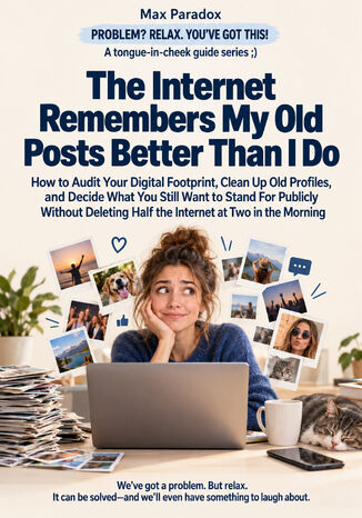 The Internet Remembers My Old Posts Better Than I Do - How to Audit Your Digital Footprint, Clean Up Old Profiles, and Decide What You Still Want to Stand For Publicly Without Deleting Half the Internet at Two in the Morning Max Paradox - okladka książki