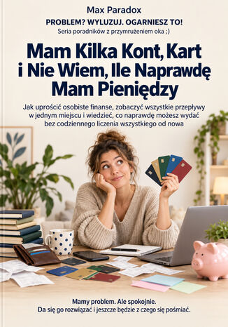 Mam Kilka Kont, Kart i Nie Wiem, Ile Naprawdę Mam Pieniędzy - Jak uprościć osobiste finanse, zobaczyć wszystkie przepływy w jednym miejscu i wiedzieć, co naprawdę możesz wydać bez codziennego liczenia wszystkiego od nowa Max Paradox - okladka książki