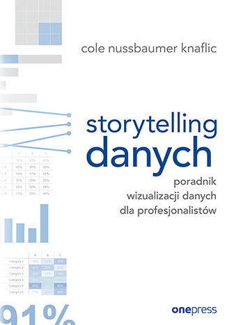 Storytelling danych. Poradnik wizualizacji danych dla profesjonalistów  Cole Nussbaumer Knaflic - okladka książki