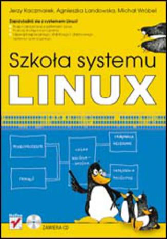 Szkoła systemu Linux Jerzy Kaczmarek, Agnieszka Landowska, Michał Wróbel - okladka książki