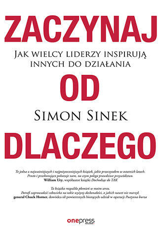 Zaczynaj od DLACZEGO. Jak wielcy liderzy inspirują innych do działania  Simon Sinek - okladka książki