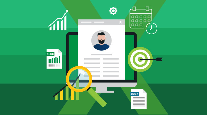 Okładka - Excel w HR. Kurs video. Od teorii do praktyki - Sebastian Godziszewski