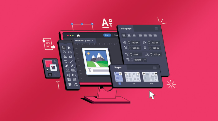 Okładka - Adobe InDesign. Kurs video. Broszury, plakaty, katalogi w praktyce - Grzegorz Majdak