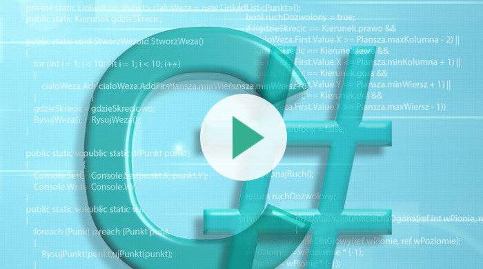Okładka - Język C#. Kurs video. Poziom pierwszy. Programowanie dla początkujących - Anna Kempa