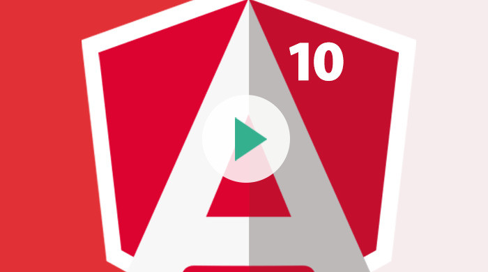 Okładka - Angular 10. Kurs video. Budowa aplikacji od podstaw - Rafał Słuja