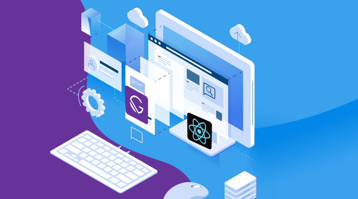 Okładka - React i GatsbyJS. Kurs video. Nowoczesne strony internetowe w oparciu o headless CMS i GraphQL - Albert Strzyżewski