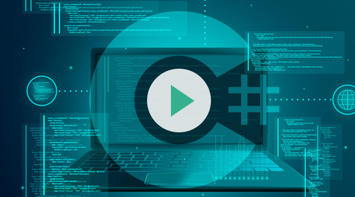 Okładka - C#. Kurs video. Zacznij programować obiektowo! - Marcin Szeliga