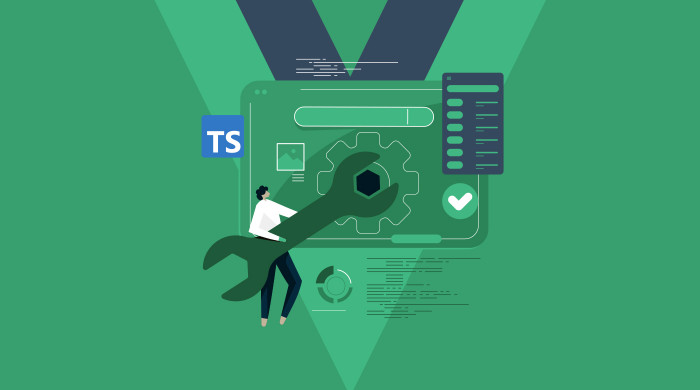 Okładka - Vue.js w praktyce. Kurs video. Poznaj narzędzia web developera: Vue.js, TypeScript, Miro, Firebase - Grzegorz Ważny