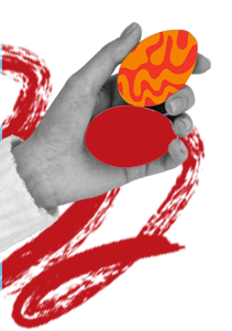 Grafika z ręką po lewej stronie