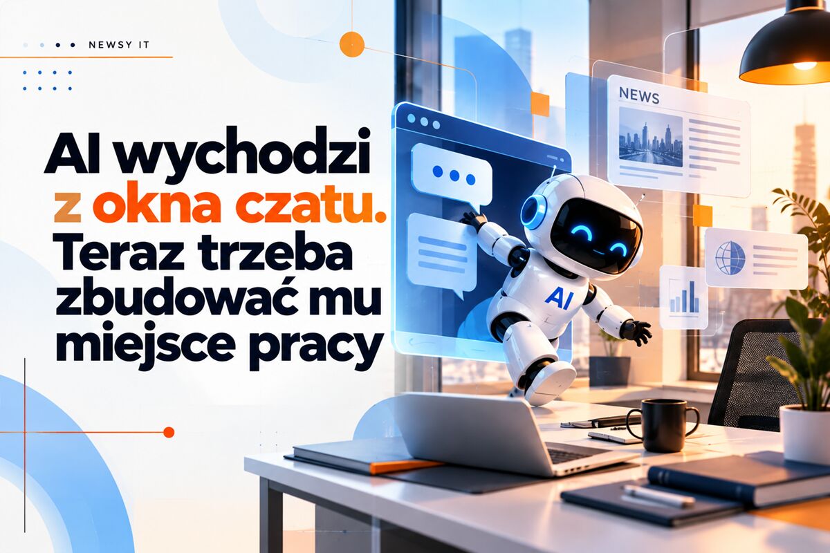 Newsy IT: AI wychodzi z okna czatu. Teraz trzeba zbudować mu miejsce pracy