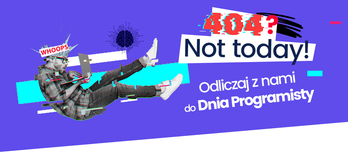 Grafika z nagłówkiem odliczaj z nami do Dnia Programisty