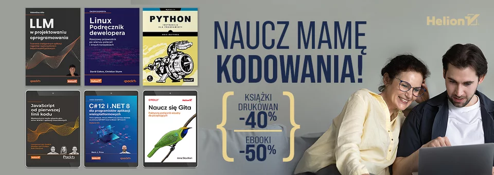 Naucz Mamę kodowania! [Książki drukowane -40%| Ebooki -50%]