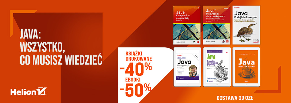 Java: wszystko, co musisz wiedzieć [Książki drukowane -40%| Ebooki -50%]