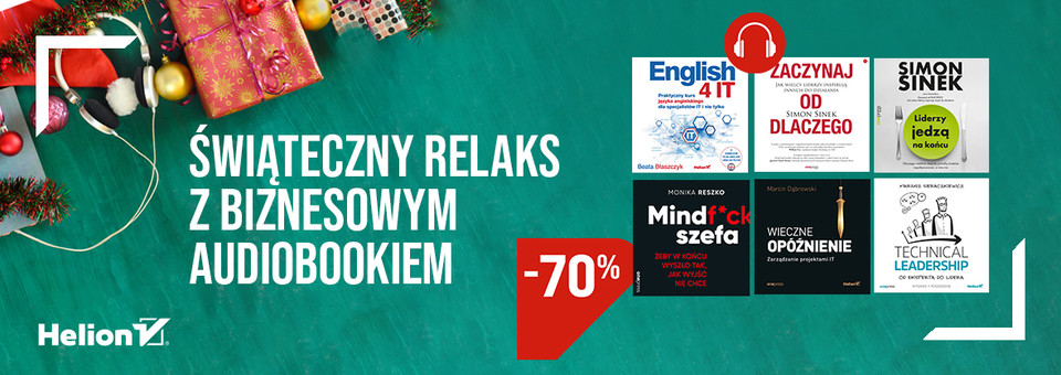 Świąteczny relaks z biznesowym audiobookiem [-70%]