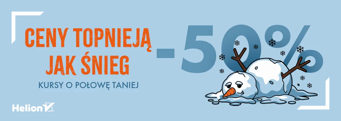 Kursy online -50%, za połowę ceny, promocja