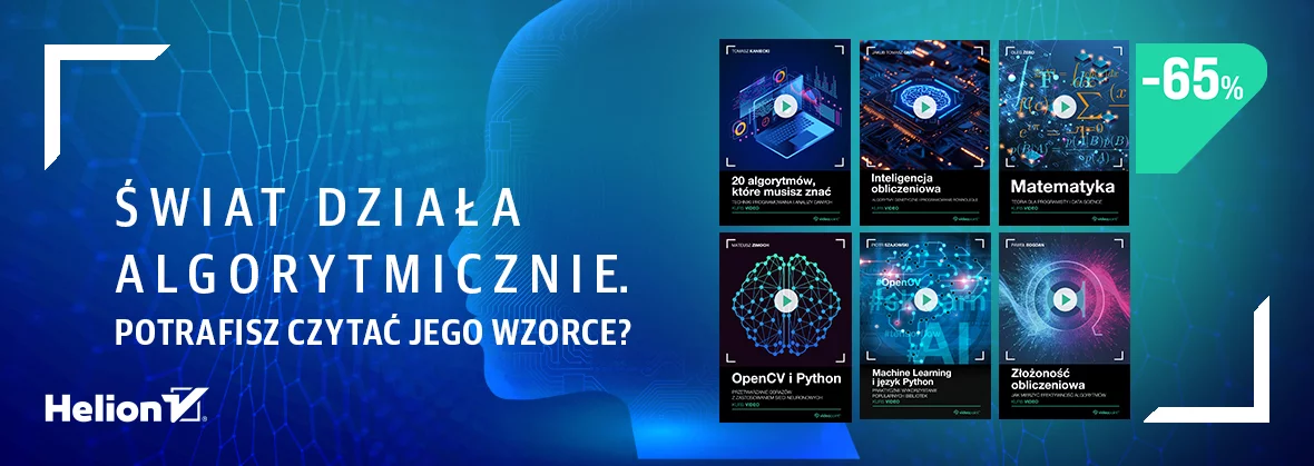 Grafika promocyjna - Zrozum świat od środka. Zacznij od algorytmu. [Algorytmy i data science -65%]