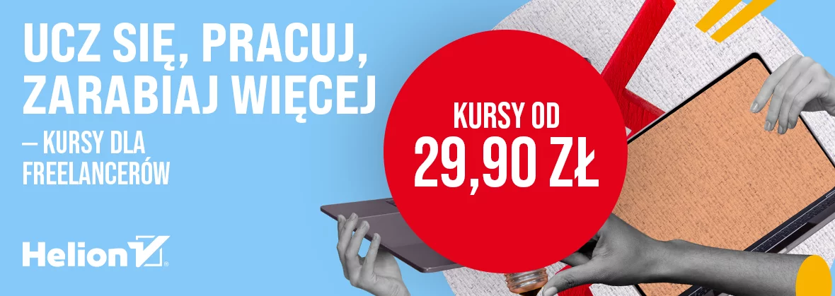 Grafika promocyjna - Kariera freelancera [kursy od 29,90 zł]