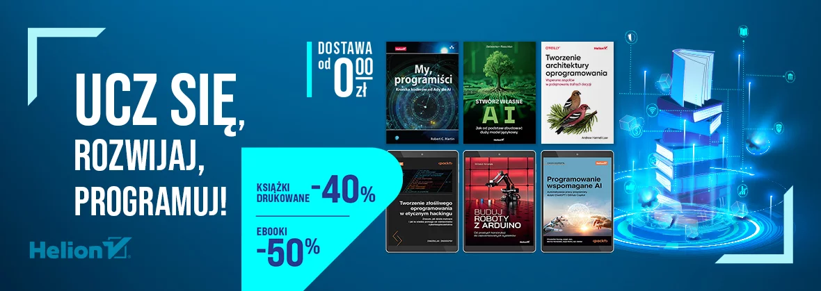 Grafika promocji - Ucz się, rozwijaj, programuj!
