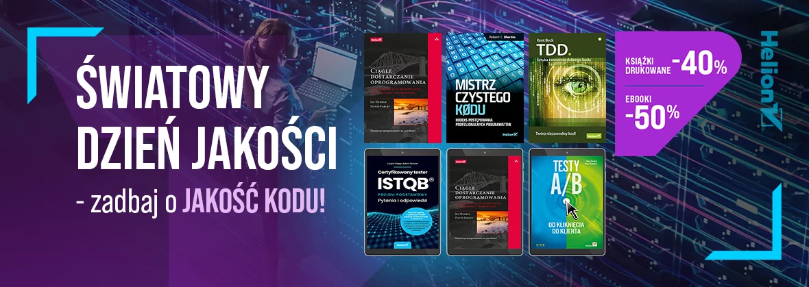 Grafika promocji - Światowy Dzień Jakości - zadbaj o jakość kodu!