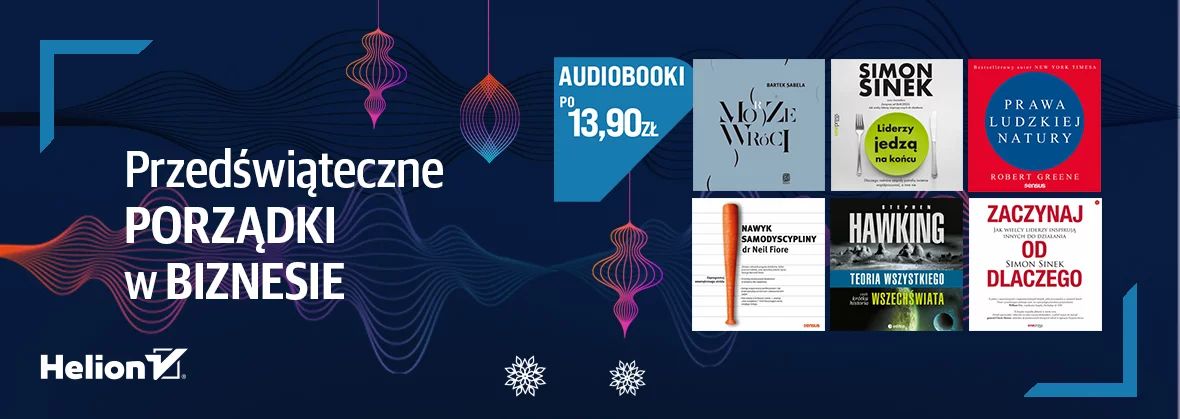 Grafika promocyjna - Przedświąteczne porządki w biznesie [audiobooki po 13.90zł]