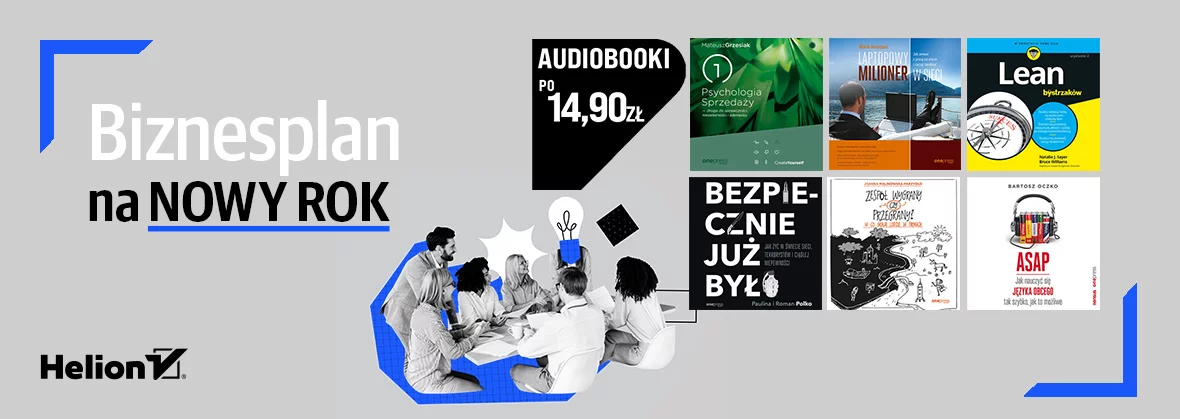 Grafika promocji - Biznesplan na Nowy Rok! [audiobooki po 14.90zł]