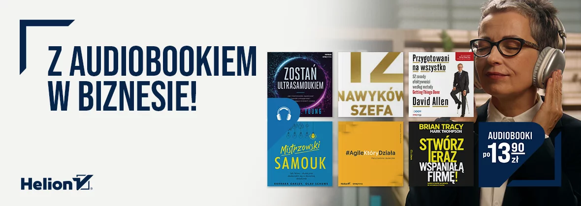 Grafika promocji - Z AUDIOBOOKIEM w biznesie!
