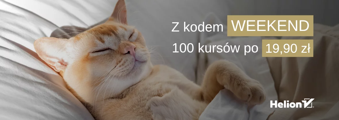 Grafika promocji - Z kodem WEEKEND, 100 kursów po 19,90 zł!
