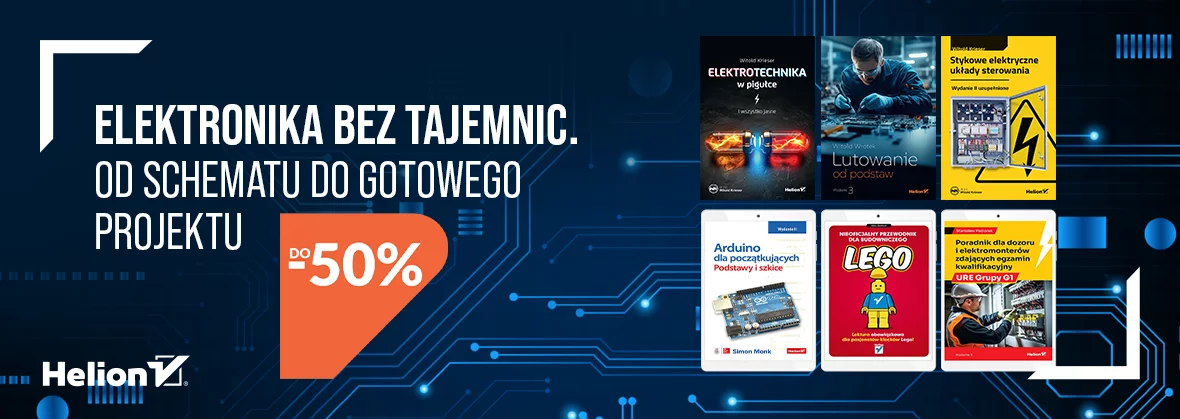 Grafika promocji - Elektronika bez tajemnic. Od schematu do gotowego projektu.